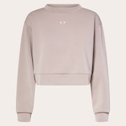 Radiant Peach Fleece Cropped 1 - Smoked Pearl