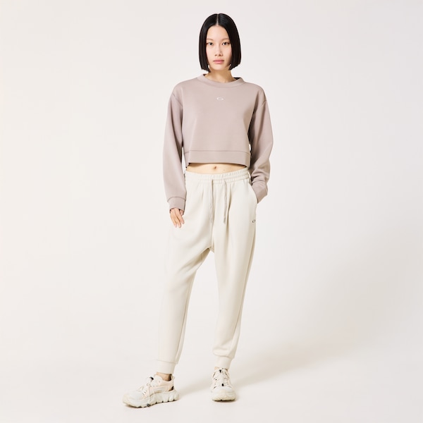Radiant Peach Fleece Cropped 1
