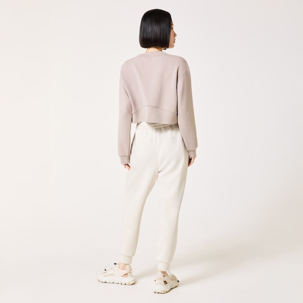 Radiant Peach Fleece Cropped 1