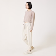 Radiant Peach Fleece Cropped 1 - Smoked Pearl