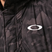 Enhance Long Coat 12.7 - Black Print