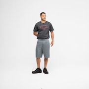 Bermuda Masc Mod Sports Knit Shorts - Shadow