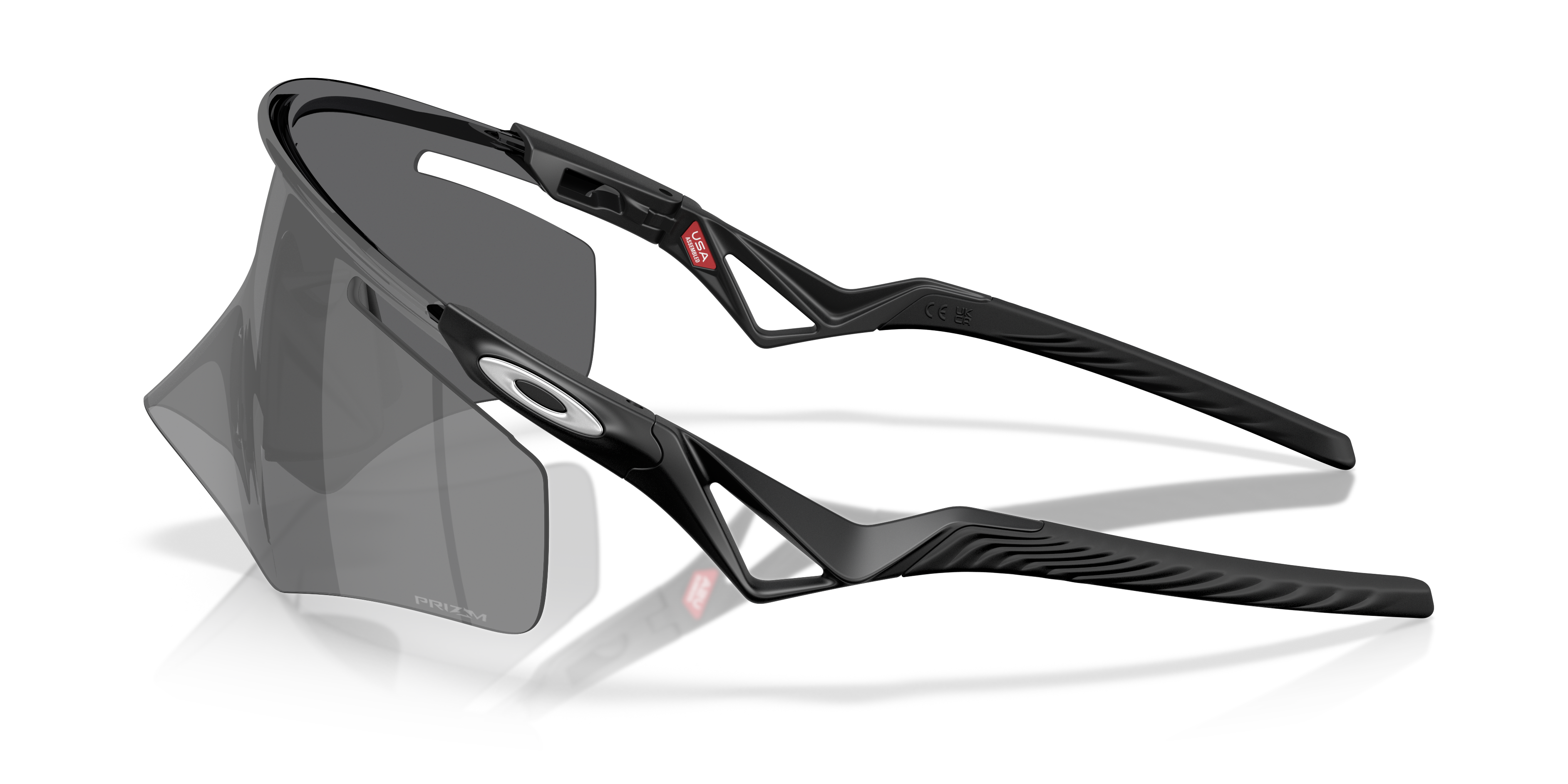 QNTM Kato™ Prizm Sapphire Lenses, Transparent Stonewash Frame