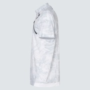 Skull Icy Breath Digital Mock Shirt - White Print