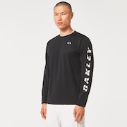 Slant Logo Print L/S Tee 6.0 - Blackout