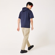 Enhance Qd Fleece S/S Hoody 5.0 - Midnight Blue