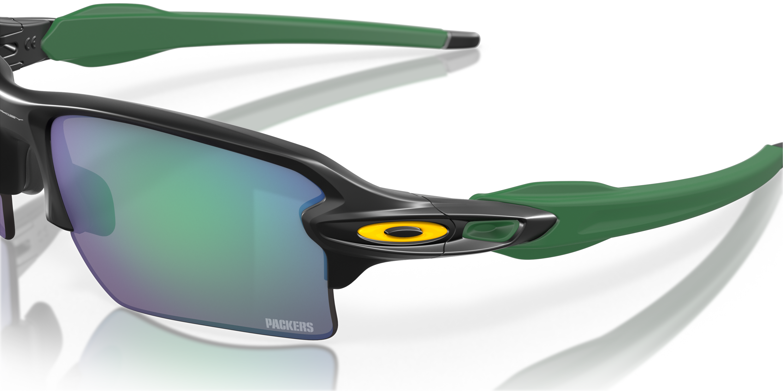 Green Bay Packers Flak® 2.0 XL Prizm Jade Lenses, Matte