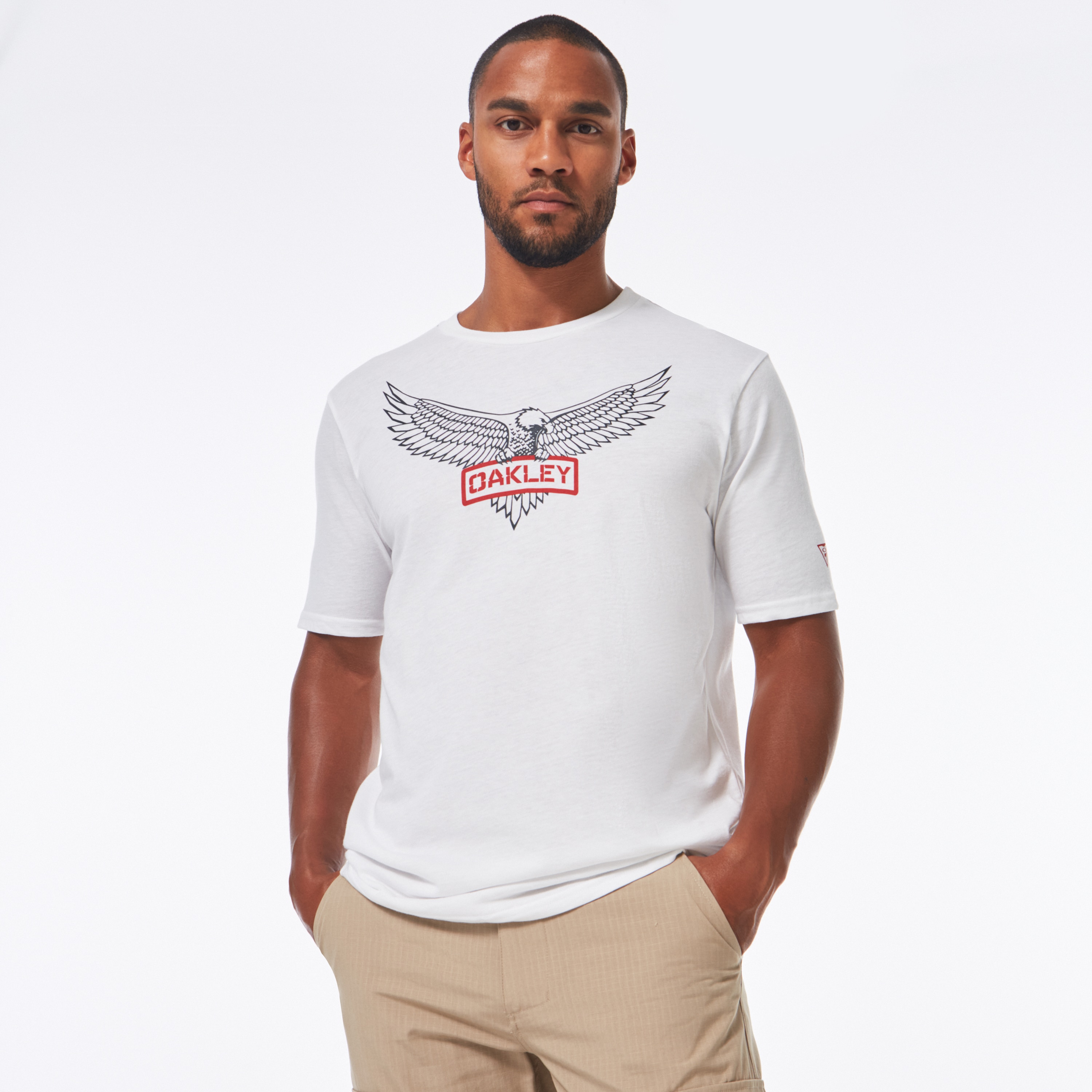 Tシャツ・カットソー OAKLEY Men T Shirts FOA406825 68S Grey Oakley Men T-Shirt Size XL Regular Fit Gray Short Sleeve