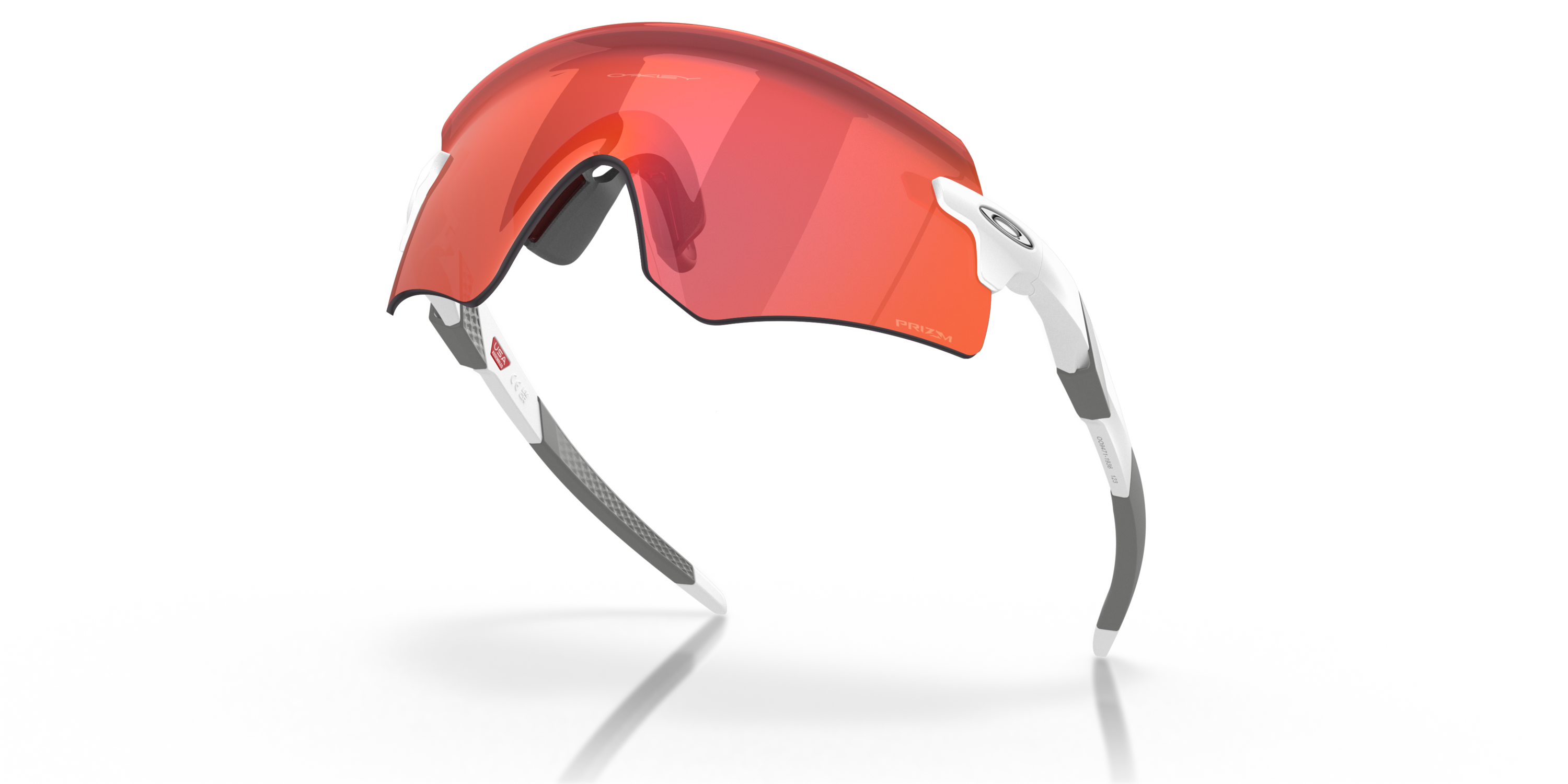 Oakley Encoder Sunglasses with Matte White Frame and Prizm Trail Torch ...
