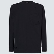 Skull Common Ls Crew Tee - Blackout