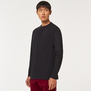 Skull Common Ls Crew Tee - Blackout