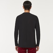 Skull Common Ls Crew Tee - Blackout