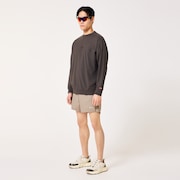 New Retro Fleece L/S Crew 1.0 - Shadow/black