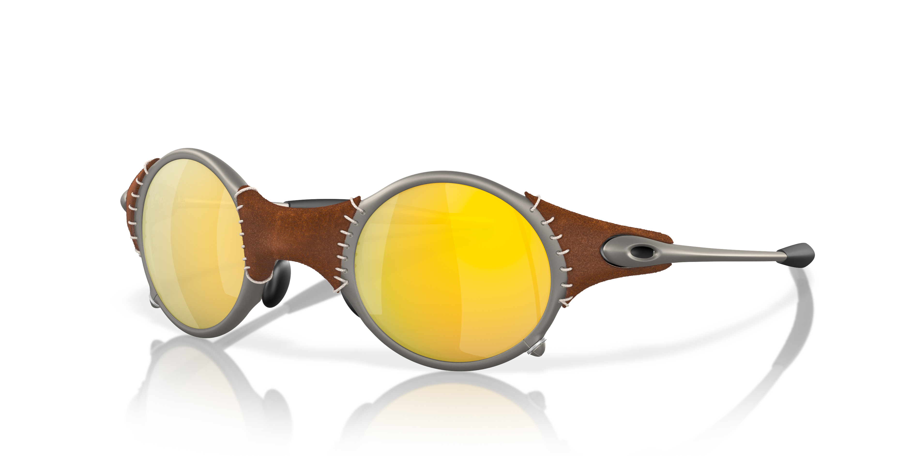 Oakley MUZM Mars Sunglasses with Mars X-Metal Leather Frame and