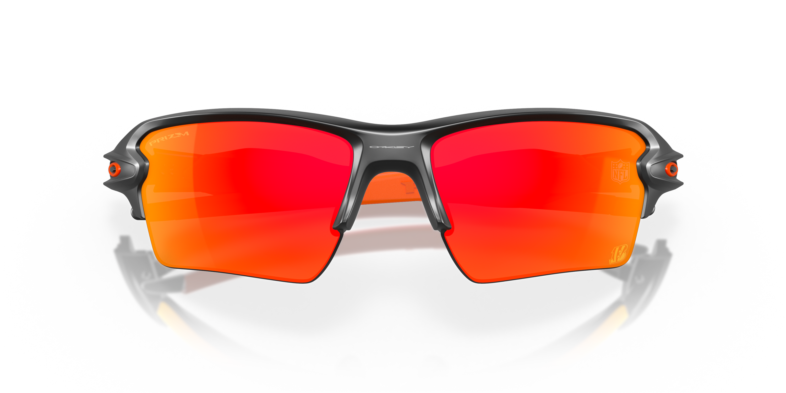 Cincinnati Bengals Flak® 2.0 XL Prizm Ruby Lenses, Matte Black