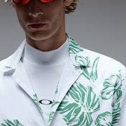 Hibiscus Breeze Shirt - Aop Hibiscus White/Green