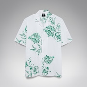 Hibiscus Breeze Shirt - Aop Hibiscus White/Green