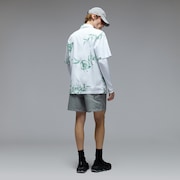Hibiscus Breeze Shirt - Aop Hibiscus White/Green