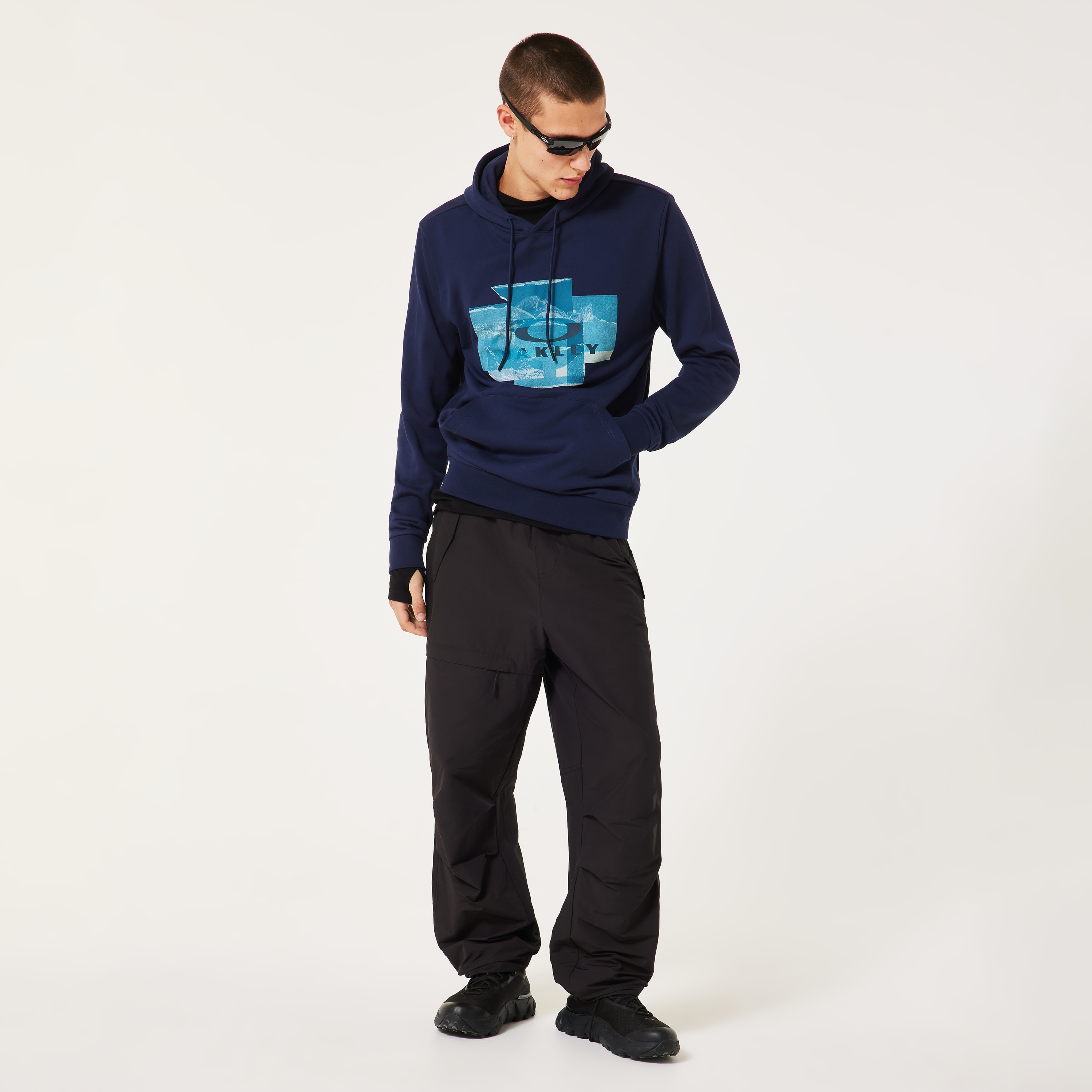 Oakley Mountain Camo Hoodie In Black