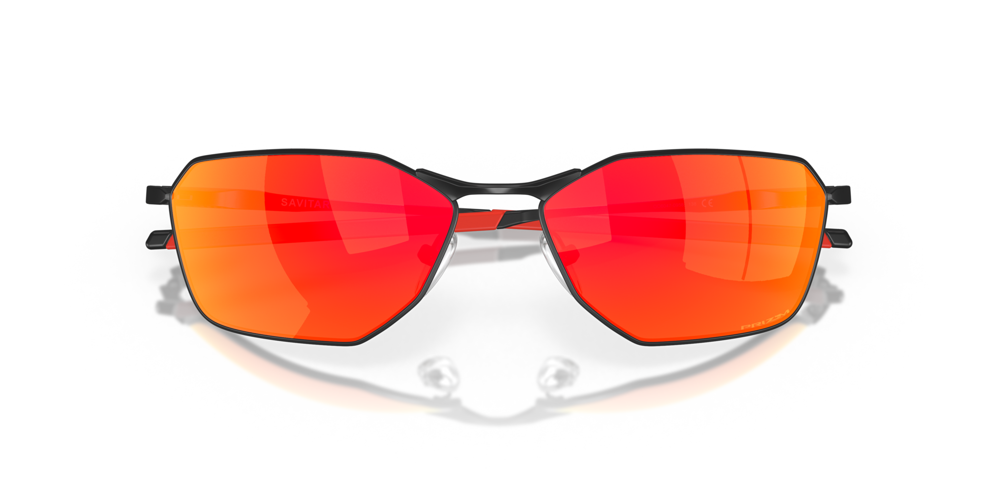 Oakley Savitar Sunglasses with Satin Black Frame and Prizm Ruby Lenses ...