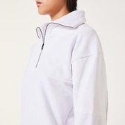 Elevate Pullover H/Z Fleece - White