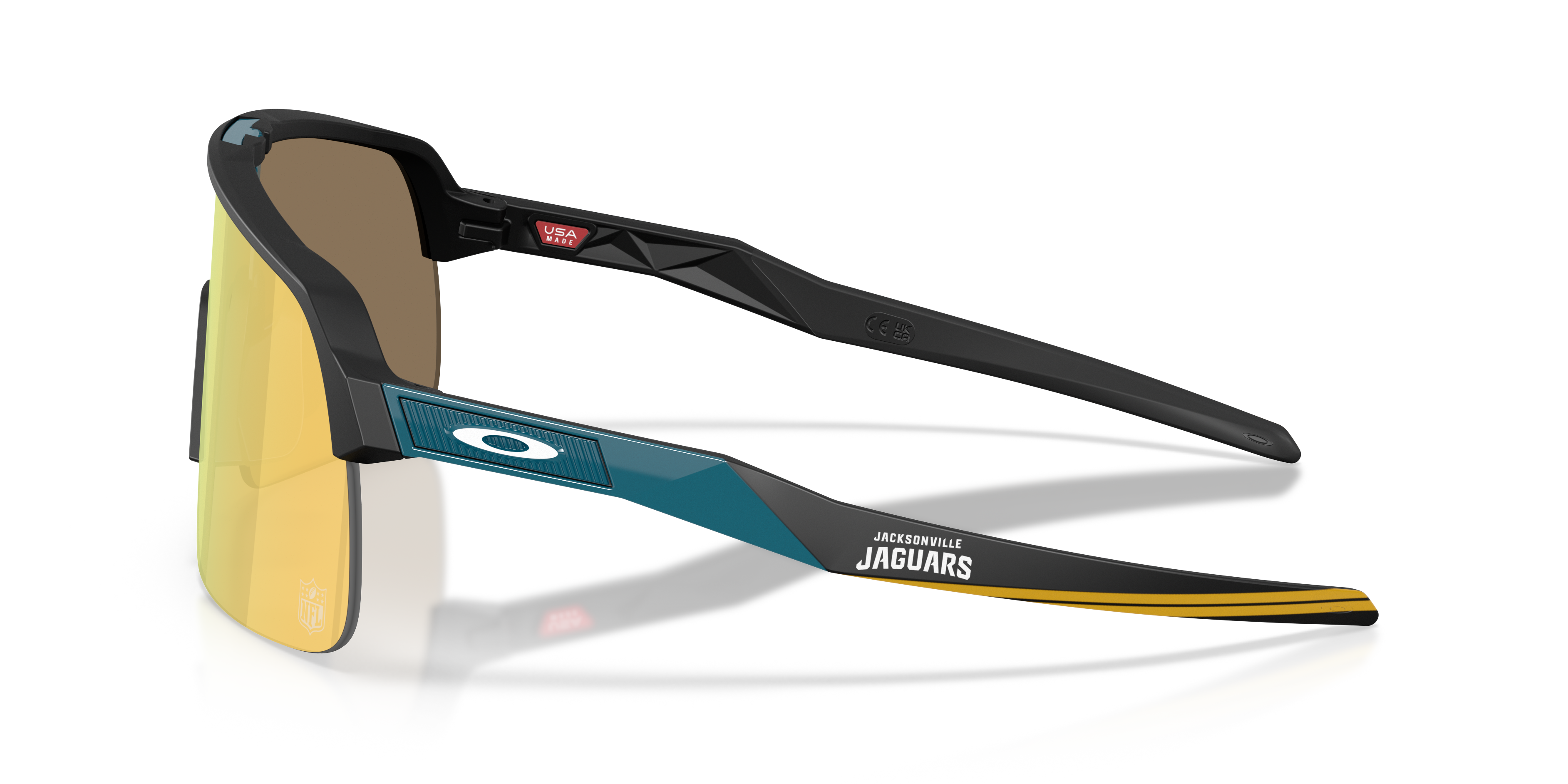 Oakley Jacksonville Jaguars Sutro Lite Sunglasses with Matte Black
