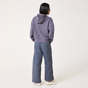 Radiant Peach Fleece Hoodie 11 - Gray Dust