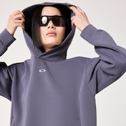 Radiant Peach Fleece Hoodie 11 - Gray Dust