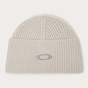Ellipse Ribbed Beanie - Pebble