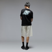 Stacked Flow Tee - Pitch Black