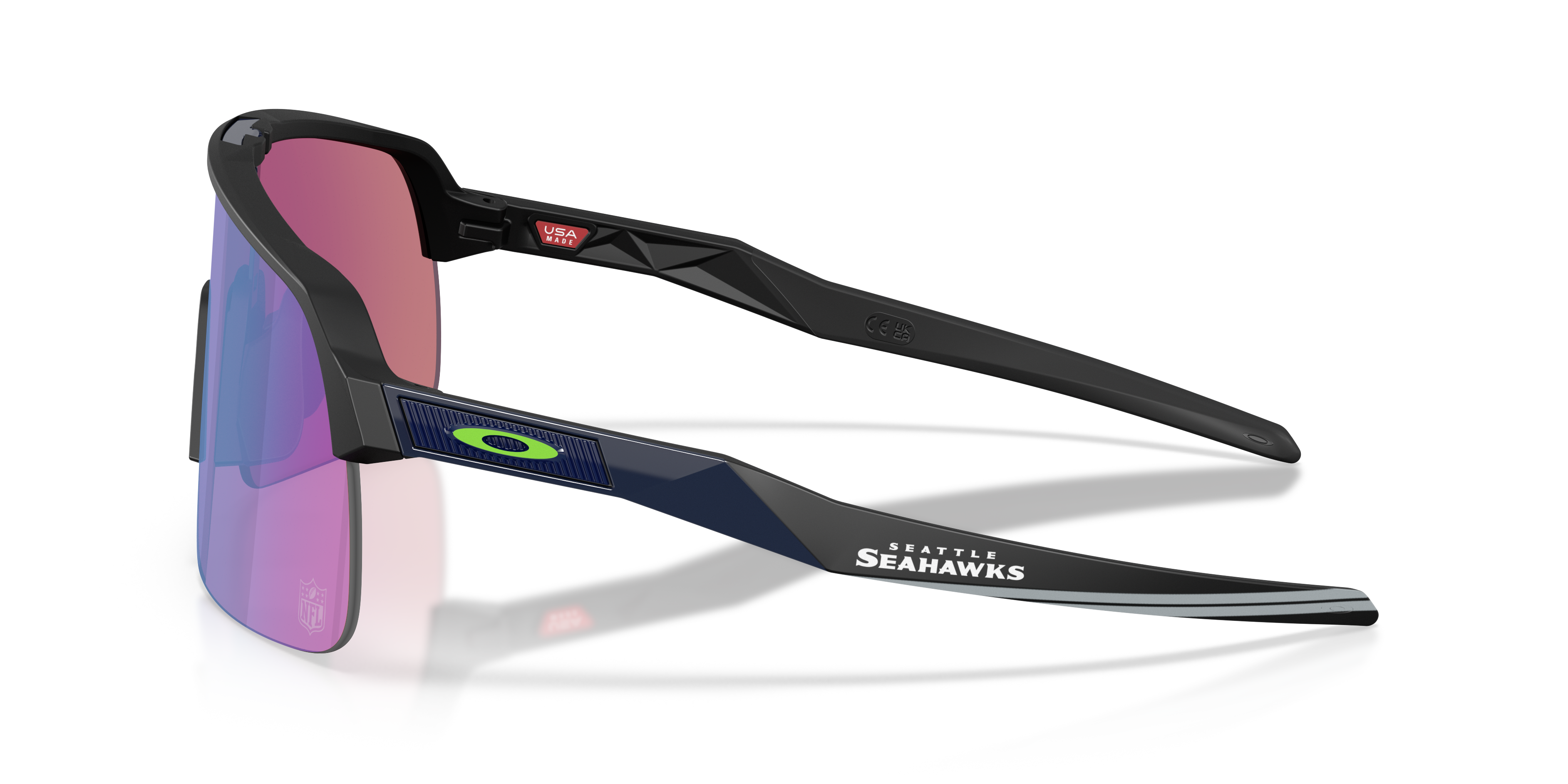 Seattle Seahawks Sutro Lite Prizm Black Lenses, Matte Fog Frame