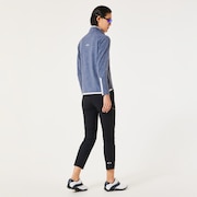Elevate Embossed LS Mock Shirt - Blue Tar