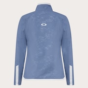 Elevate Embossed LS Mock Shirt - Blue Tar