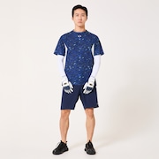 Striking Airy SS  Graphic Tee 9.0 - Blue Storm Print