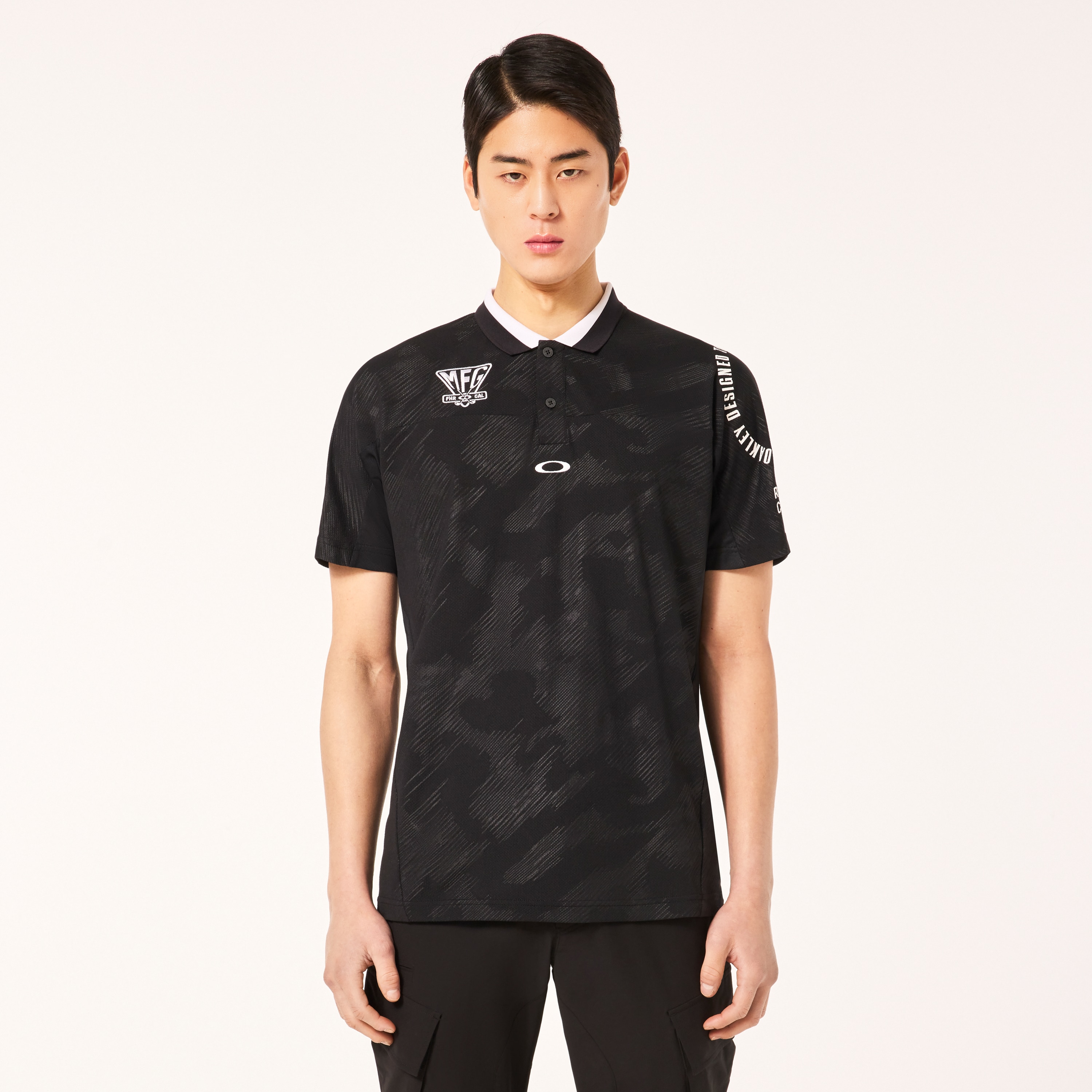 Oakley Oakley Leaf Emboss Polo - Blackout | Oakley® 日本
