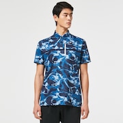Oakley Roller Graphic Shirt - Blue Storm Print