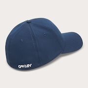 6 Panel Stretch Metallic Hat - Abyss/White