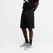 Bermuda Masc Mod Sports Knit Shorts - Blackout