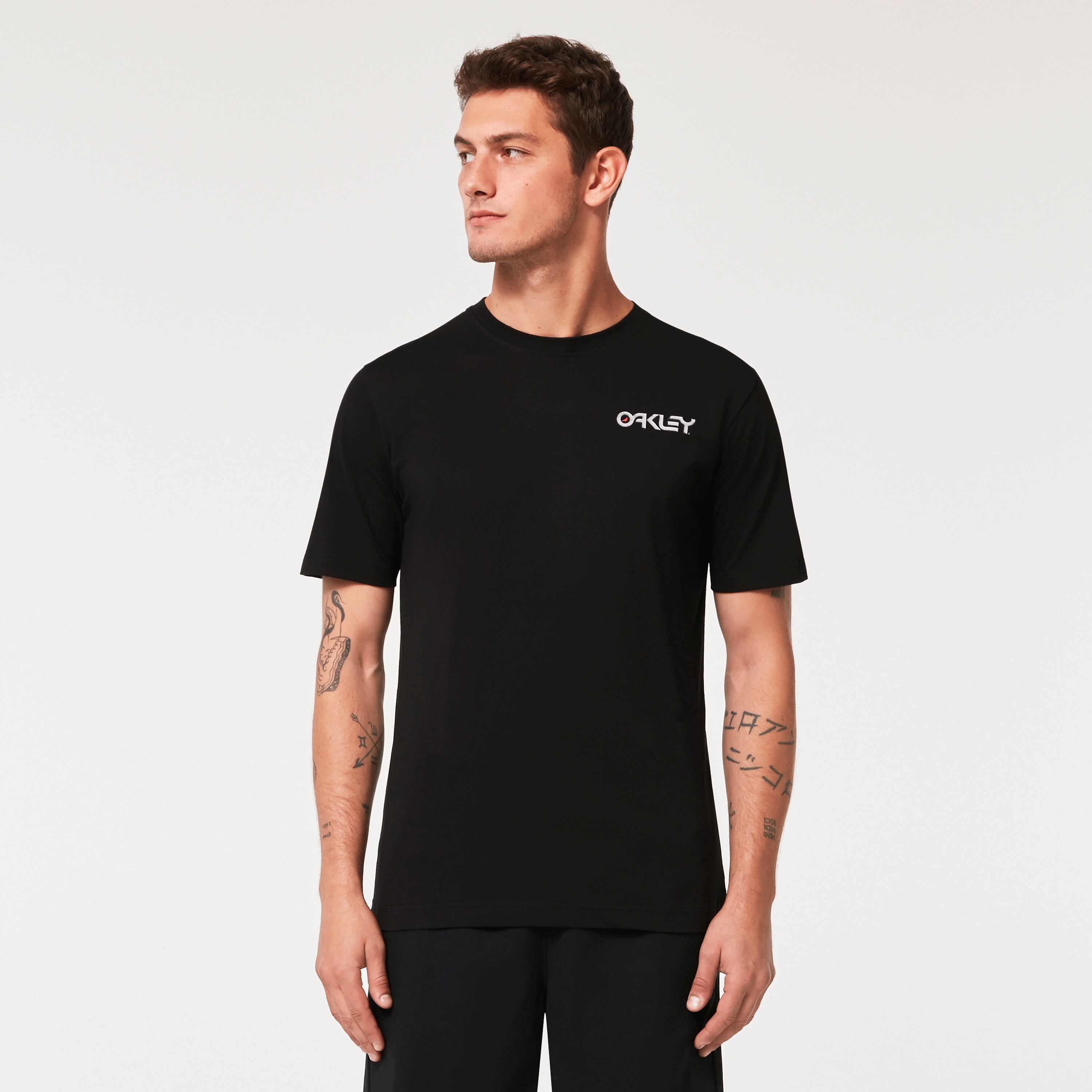 Oakleyブラック Tシャツ XL Oakley Jack Tee Mens Size XL Extra Large Jet Black Cotton