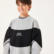 Ytr Qd Fleece Block Crew 10.0 - New Athletic Grey