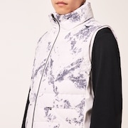 Skull Transform Down Vest 3.0 - White Print