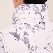 Skull Transform Down Vest 3.0 - White Print