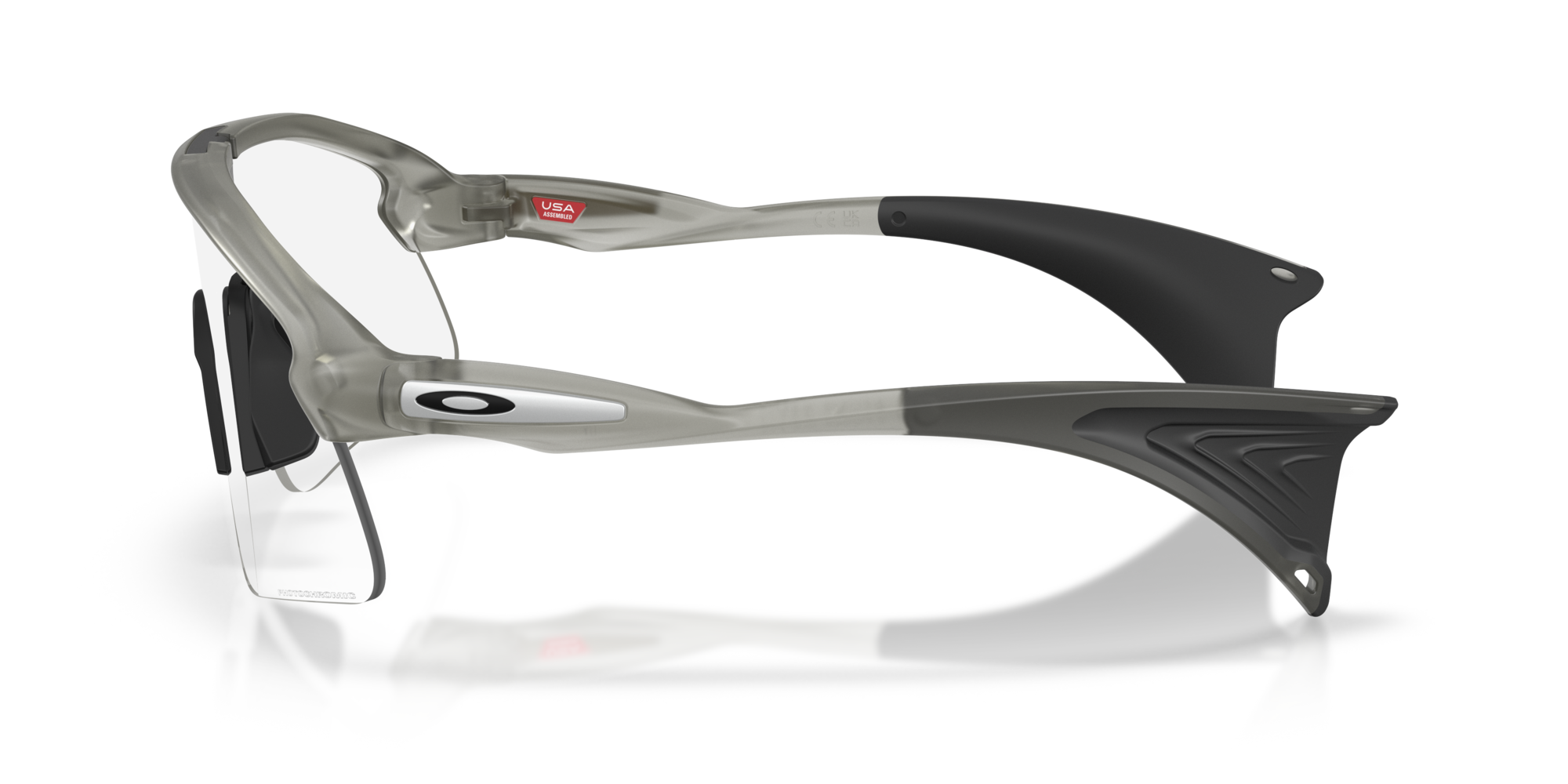 Stunt Devil S Clear to Black Iridium Photochromic Lenses, Matte Grey ...