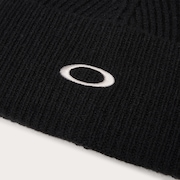 Ellipse Ribbed Beanie - Blackout
