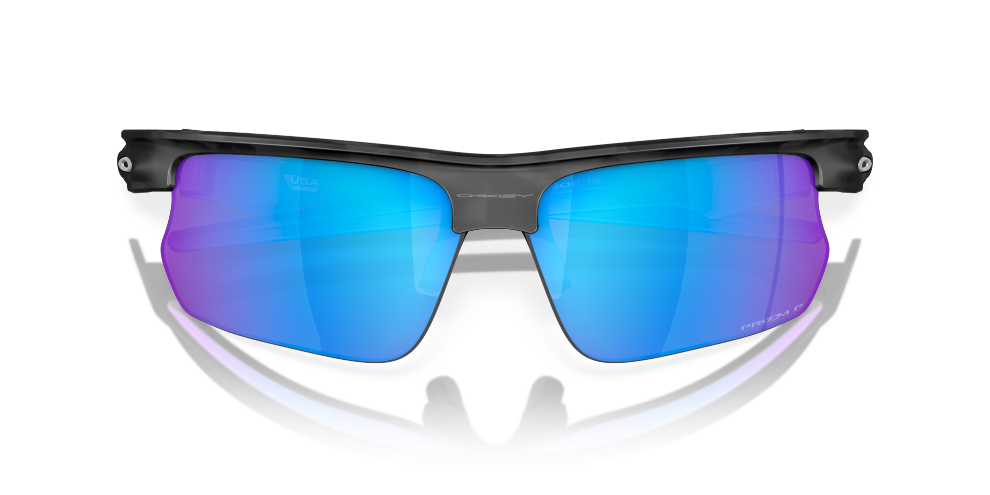 BiSphaera™ Prizm Sapphire Polarized Lenses, Matte Grey Camo Frame