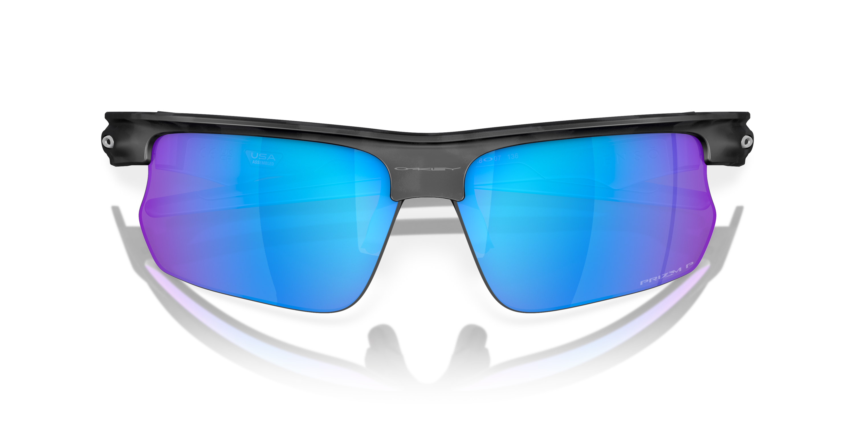 サングラス OAKLEY EYEWEAR (0OO9418) BiSphaera™ Prizm Sapphire Polarized Lenses, Matte Grey Camo