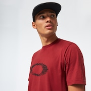 Blurred Static Icon Tee - Iron Red