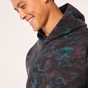 Enhance Qd Fleece Hoodie Evo 2.7 - Black Print