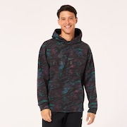Enhance Qd Fleece Hoodie Evo 2.7 - Black Print