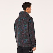 Enhance Qd Fleece Hoodie Evo 2.7 - Black Print
